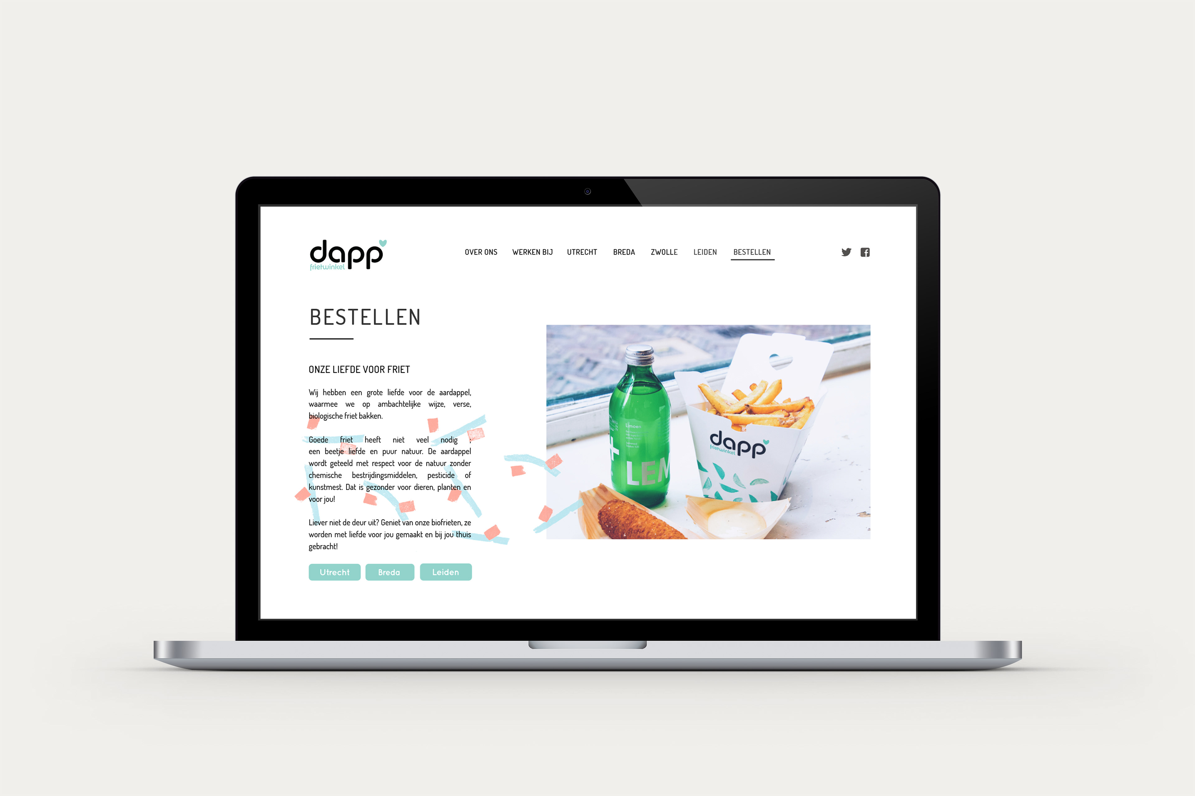 Dapp Frietwinkel website